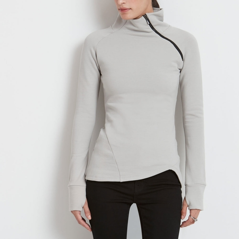 Marcella New York Light Grey Brie Medium Sweatshirt NWT